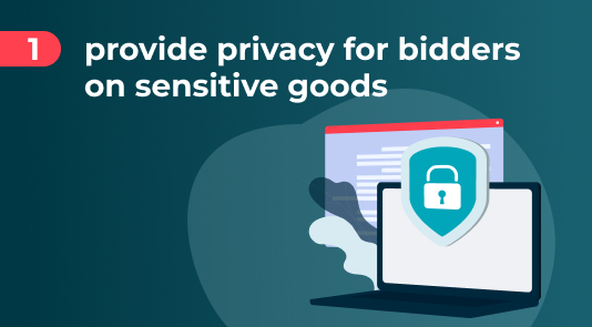 Providing privacy for bidders