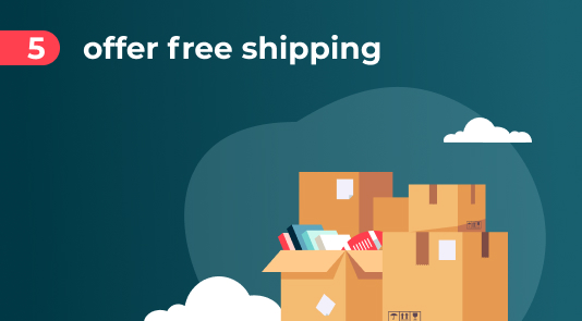 Offering free shipping