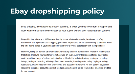 Dropshipping Policy on eBay