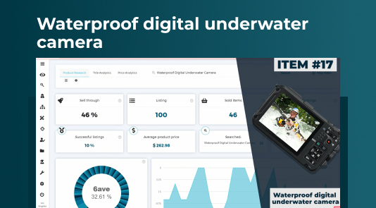 Waterproof digital underwater camera