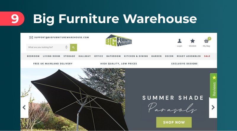 Big furniture deals warehouse ebay