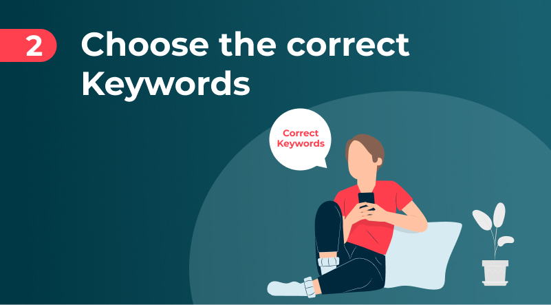 Choose the correct Keywords