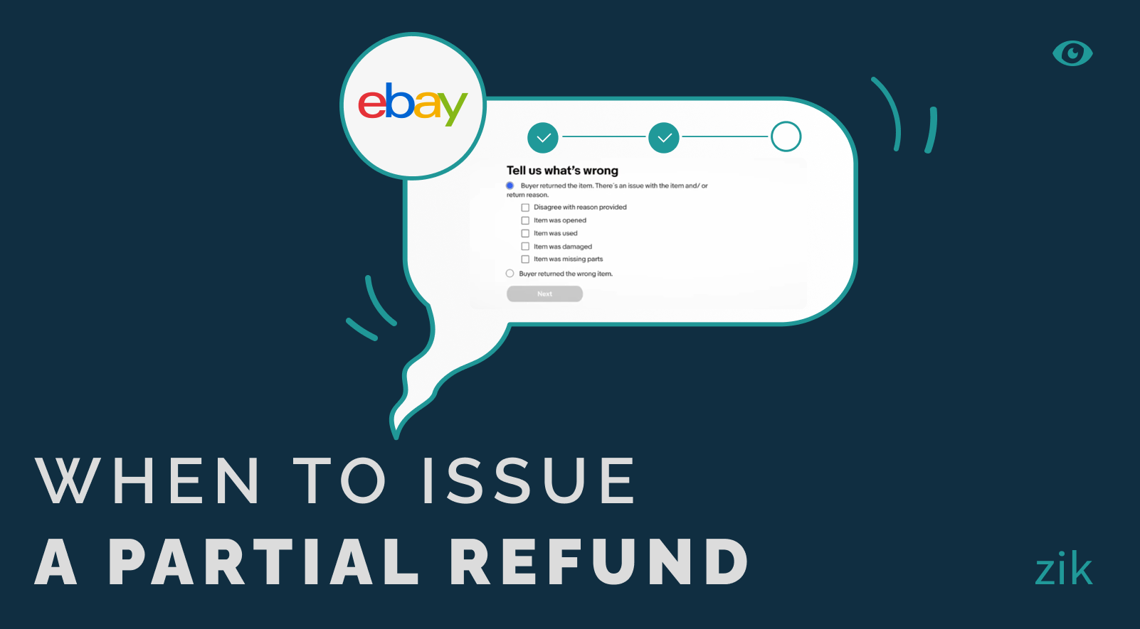 When to issue a partial refund