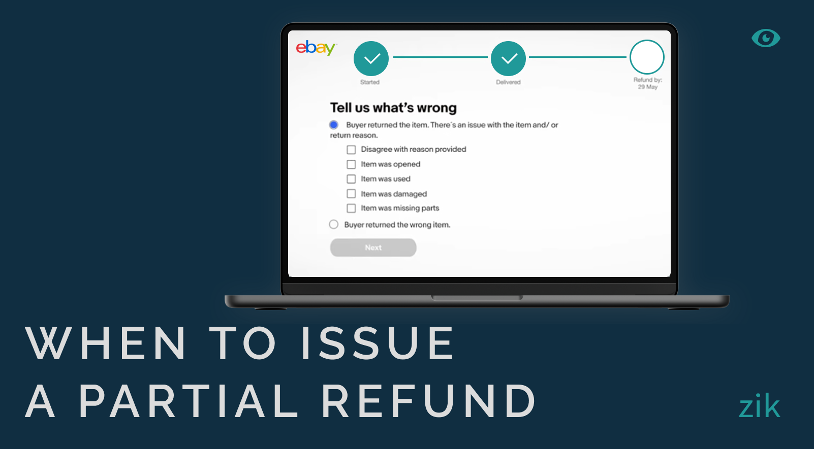 when to issue a partial refund