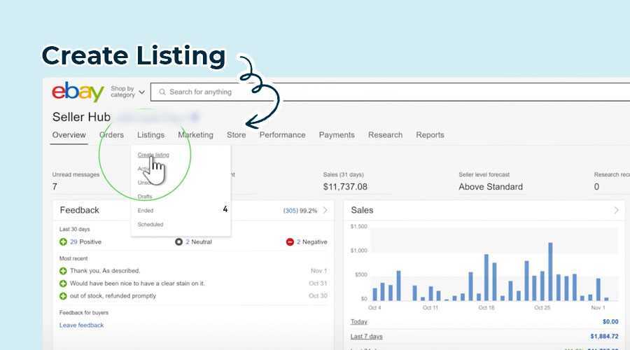 Creating your eBay listing