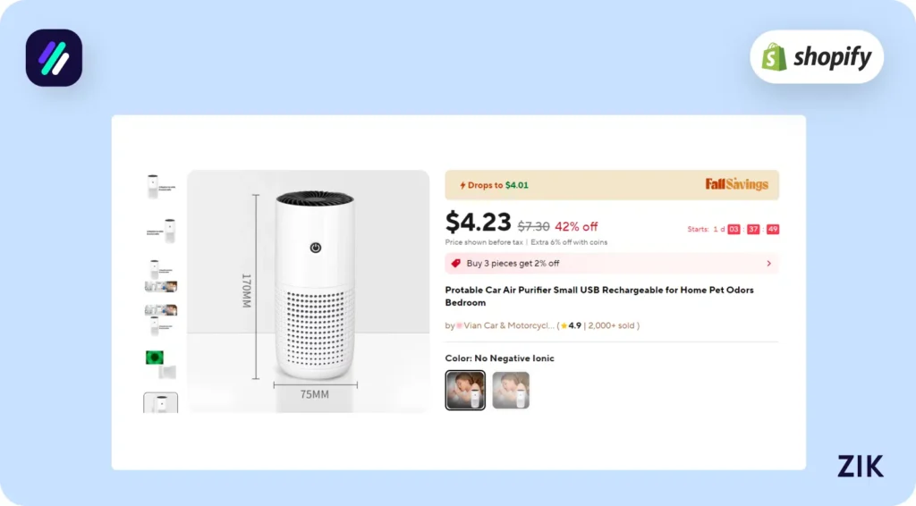 Aliexpress supplier has listed the same product for $4.23