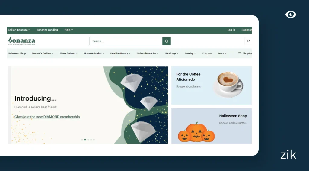 Bonanza website