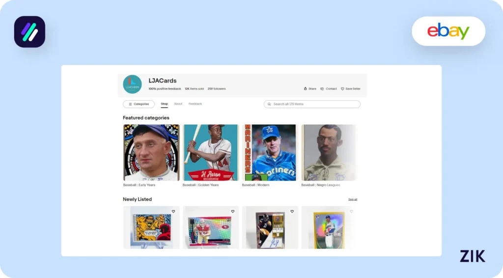 LJA Cards Seller