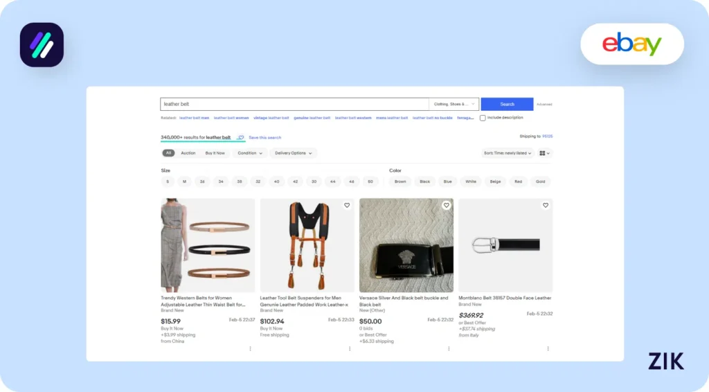 Leather Belt eBay