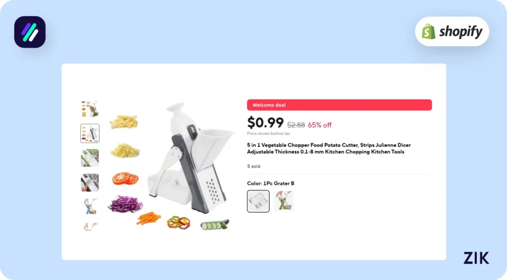 Listing the item for the same selling price as the competitor