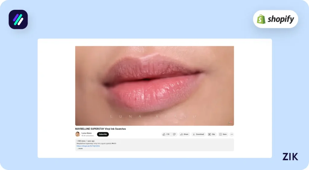 Search Products on YouTube