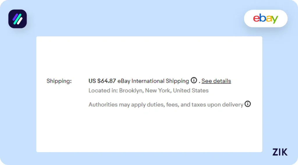 Shipping Policy eBay