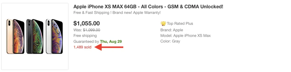 click the “sold” button on the listing page