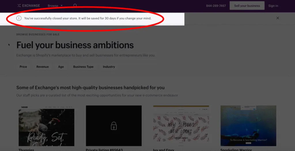 30-day period to retrieve store