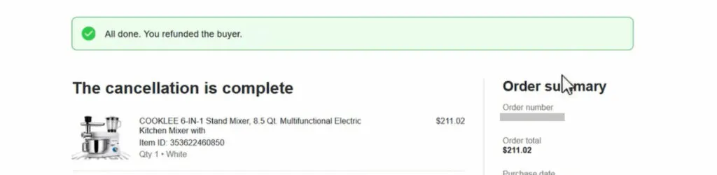 How to deal with eBay order cancellations