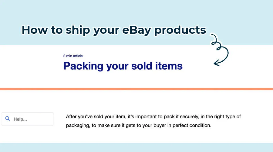 Packaging and posting your products