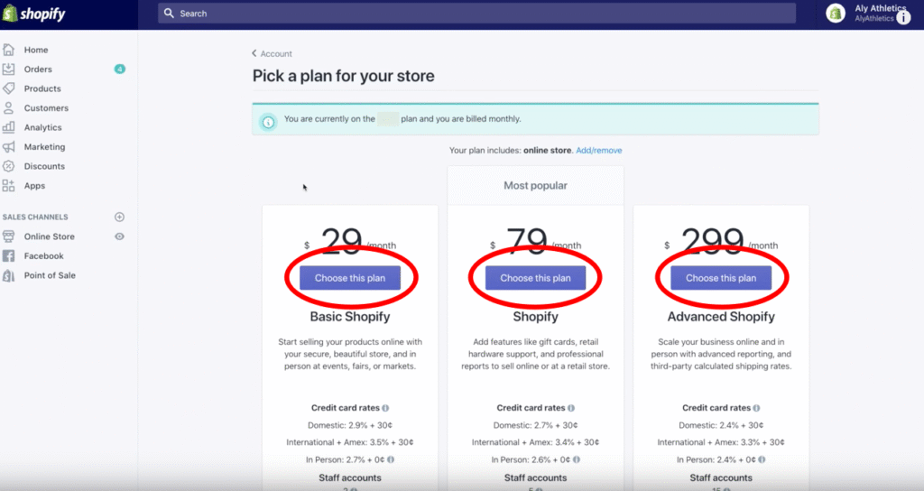 Select a plan