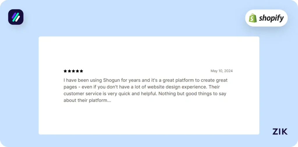 Shopify Page Builder Apps Shogun reviews