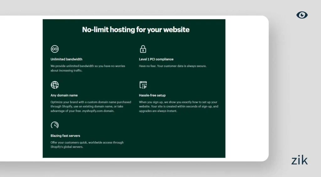 Shopify hosting