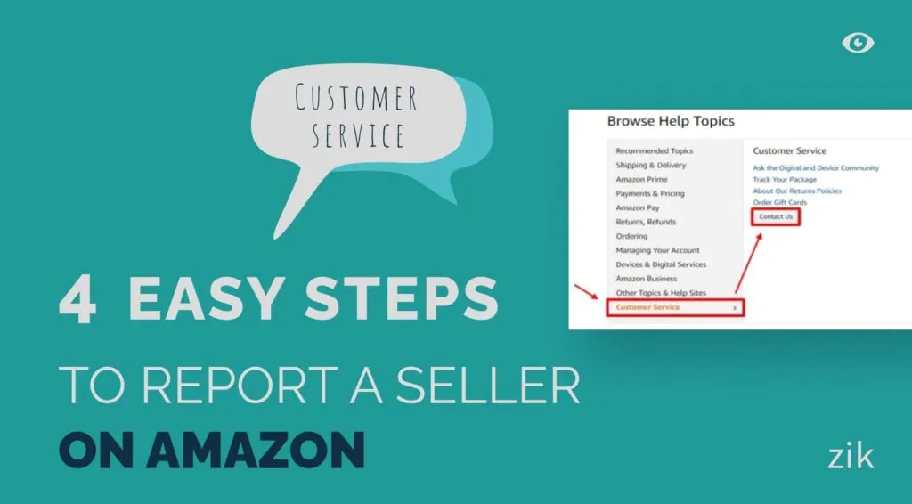 Steps to Report a Seller on Amazon
