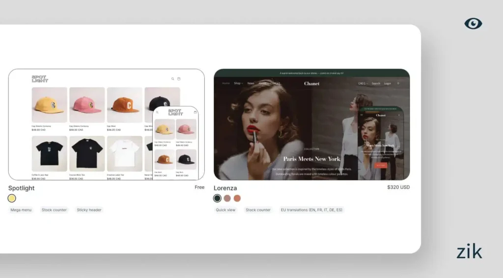 Store Themes Shopify