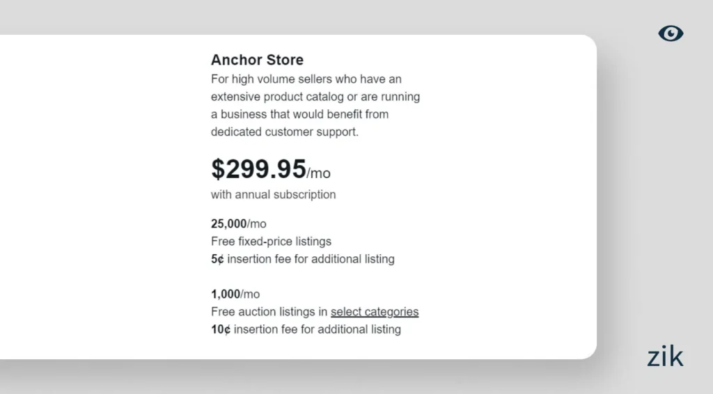 eBay Anchor Store