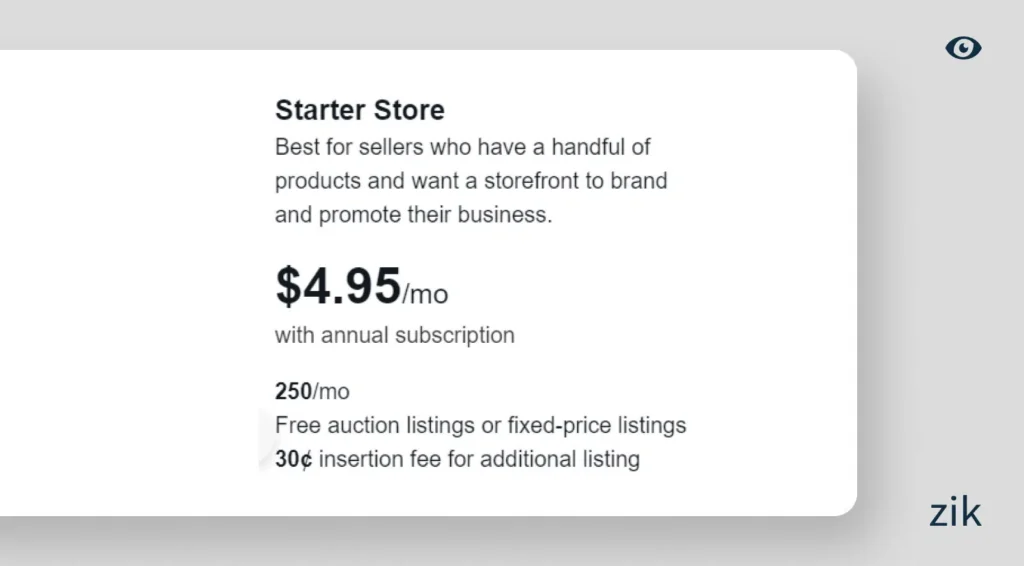 Starter Store eBay