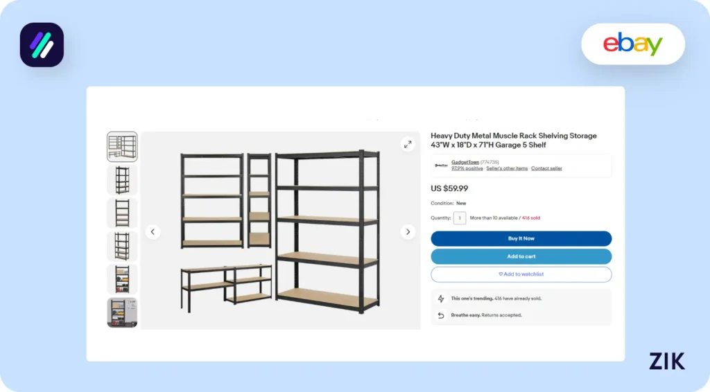 metal rack