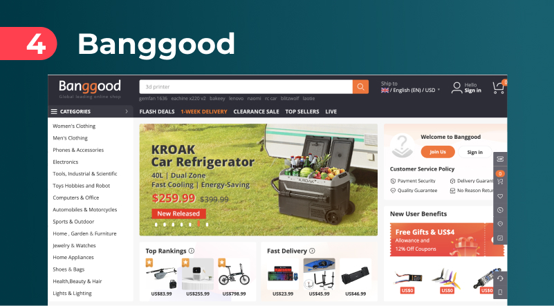 Banggood UK Dropshipping Supplier