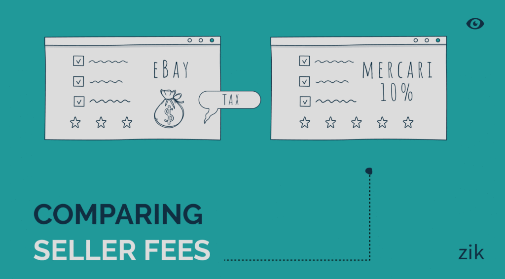 Differences of mercari and eBay