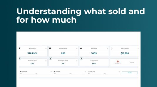 How to understand what sold and for how much