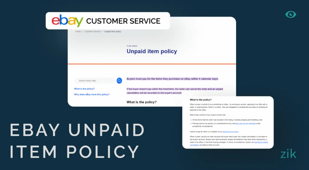 NEW Unpaid Item Policy for eBay