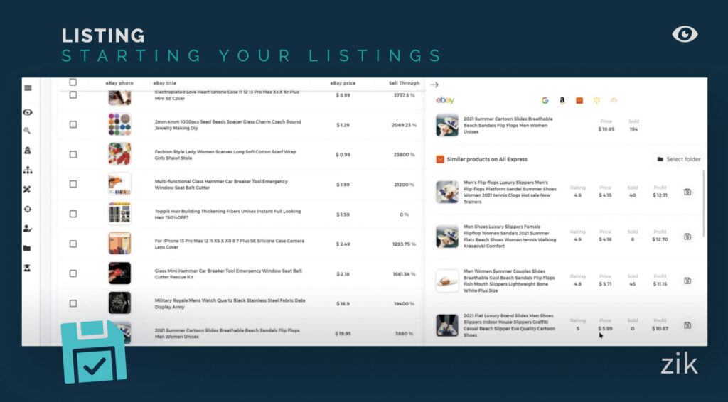 Save your Listings