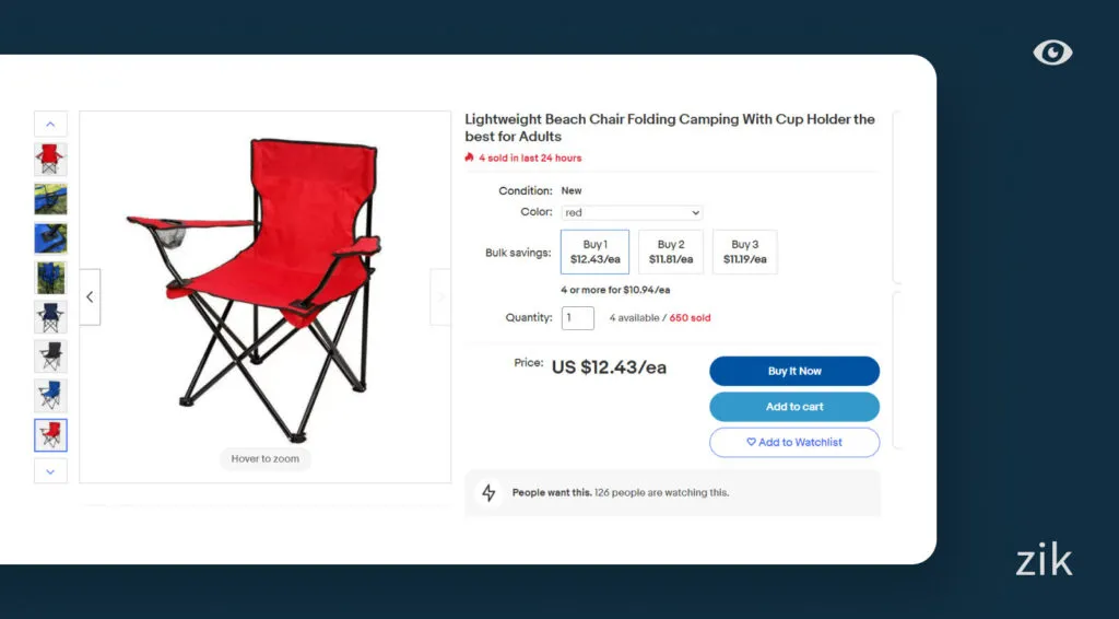 camping gear  eBay listing