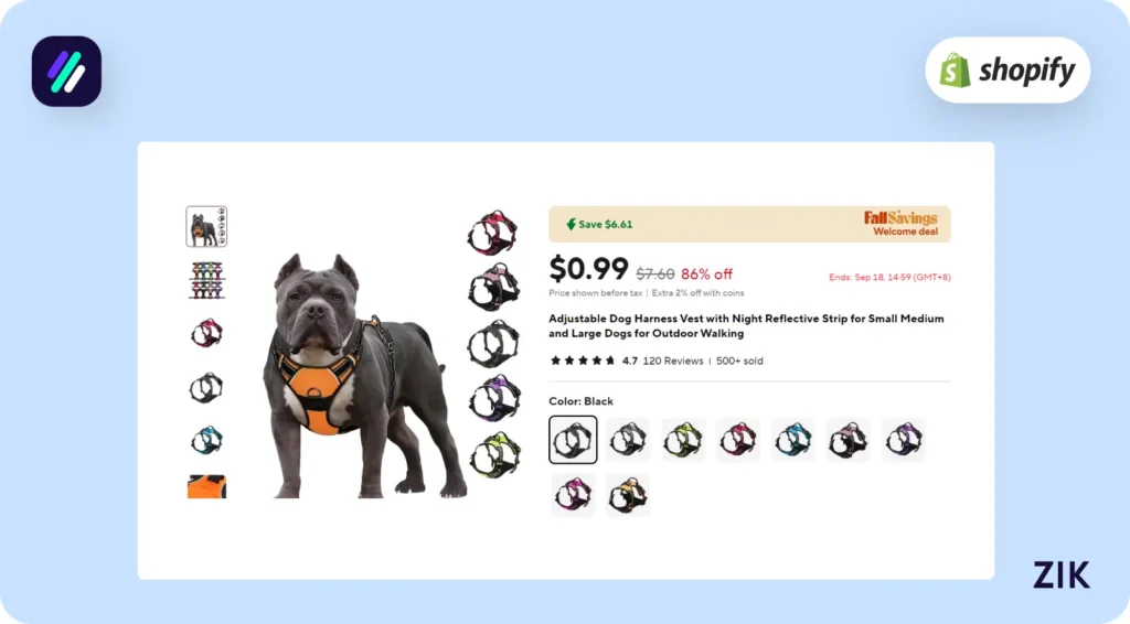 cheaper ali express dog harness