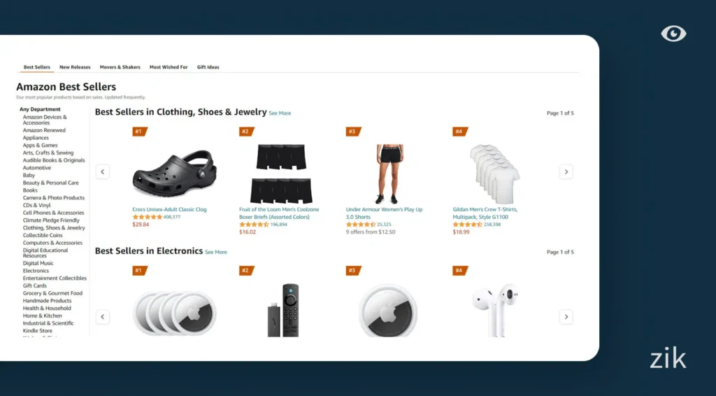 choose one particular product from that best seller list