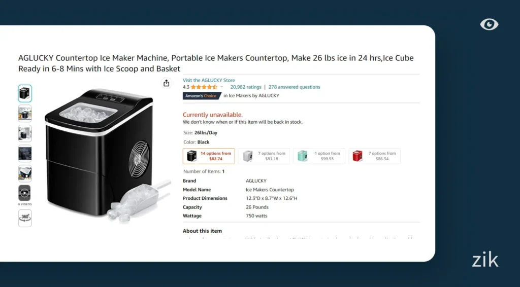 identify the potential for sales for each product