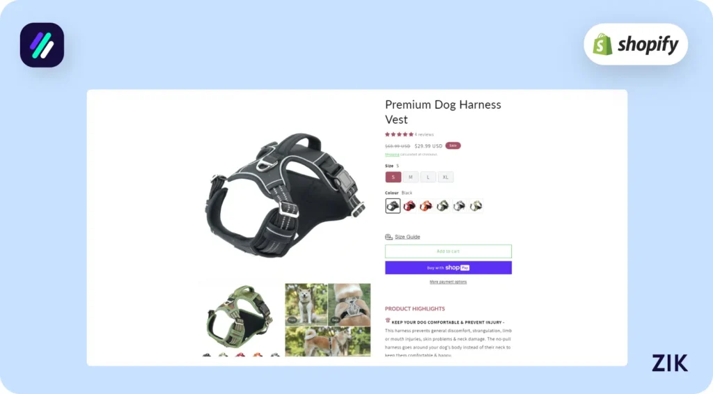 premium dog harness