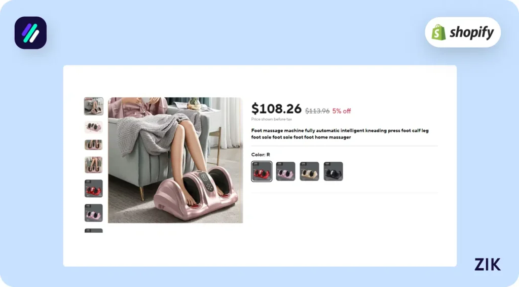 sells for $108.26