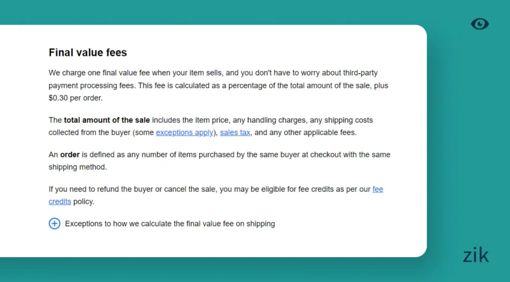 value fees