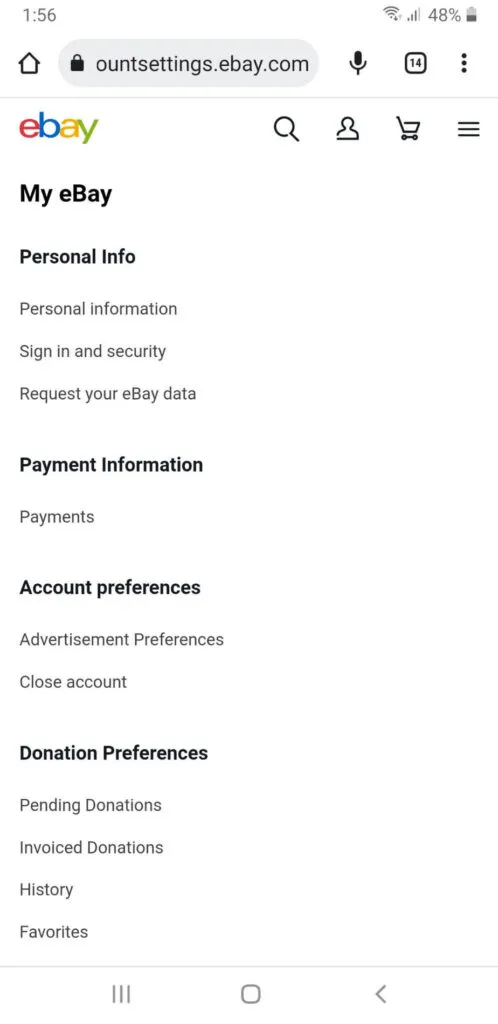 Click Continue > Account