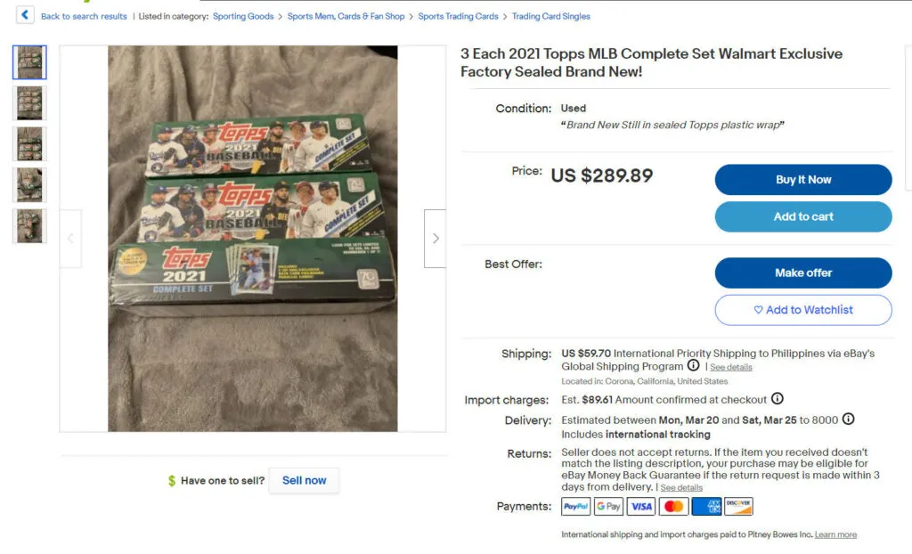 Rarity of the Sports Cards