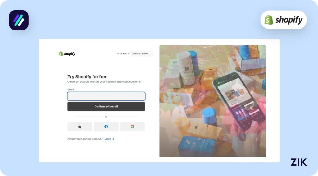 Sign-up will require your email address