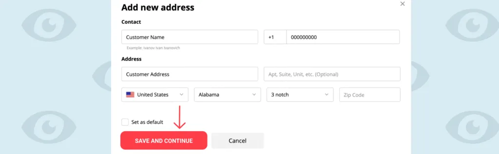 adding customer information