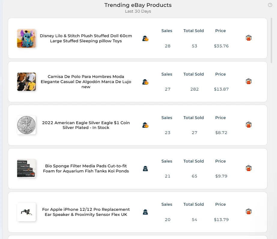 eBay Market Research