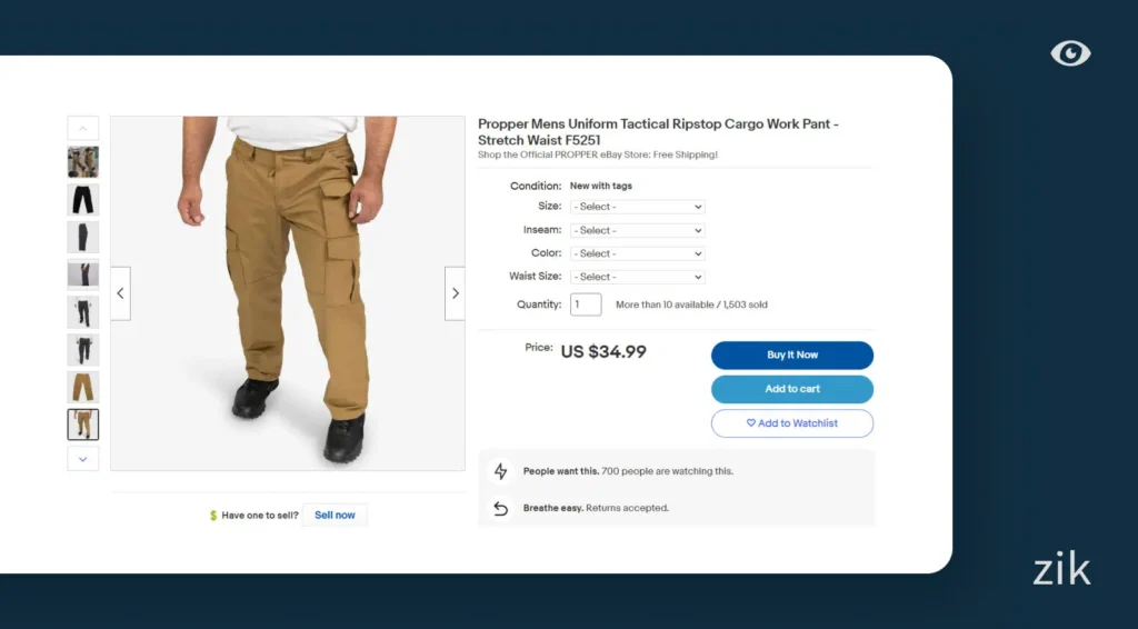 pricing eBay
