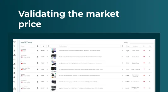 validating market price