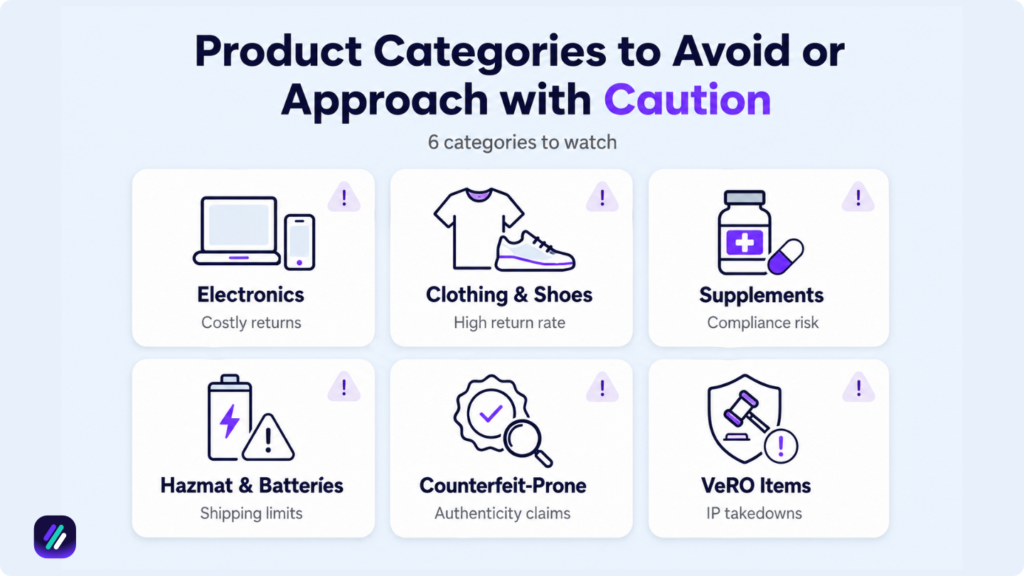 6 products categories to avoid during amazon to ebay arbitrage