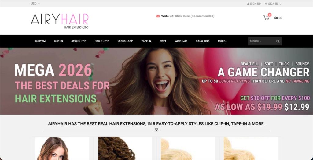 Airyhair Best Hair Products Dropshipping Suppliers
