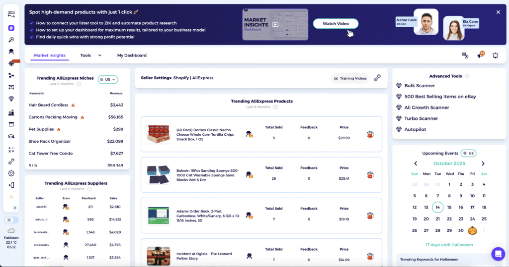 Alibaba to eBay dropshipping trending Niches ZIK Analytics